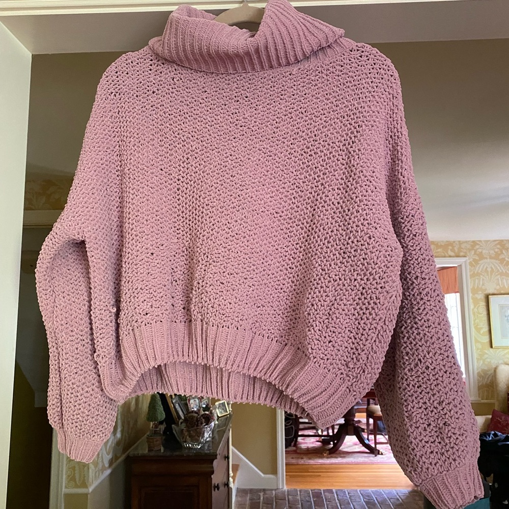 Purple Cowl Neck Sweater (UO)